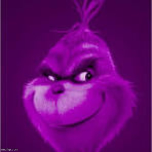 purple grinch | image tagged in purple grinch | made w/ Imgflip meme maker