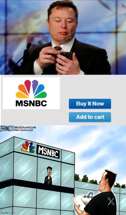 Libs freaking out over MSNBC | image tagged in msnbc,for sale | made w/ Imgflip meme maker