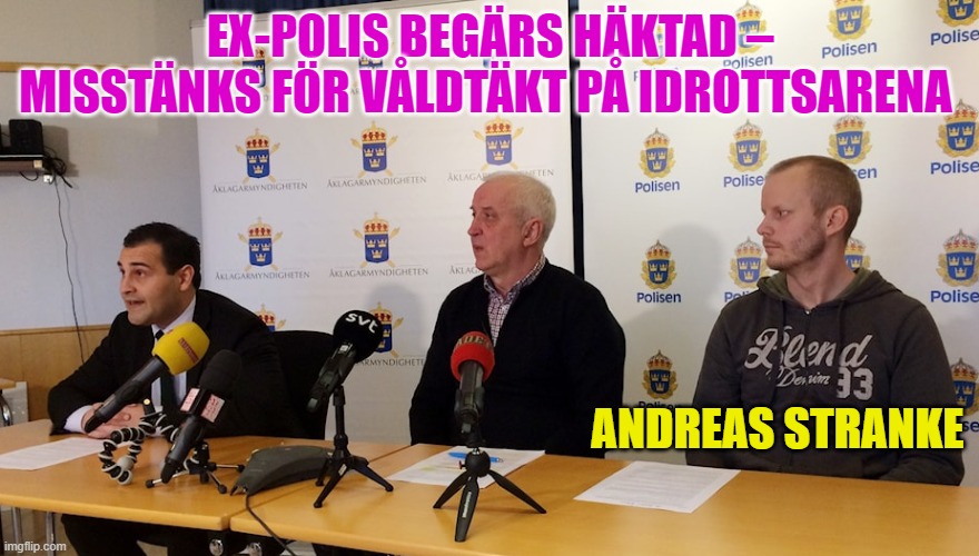 Andreas Stranke begärdes häktad för våldtäkt Blank Meme Template