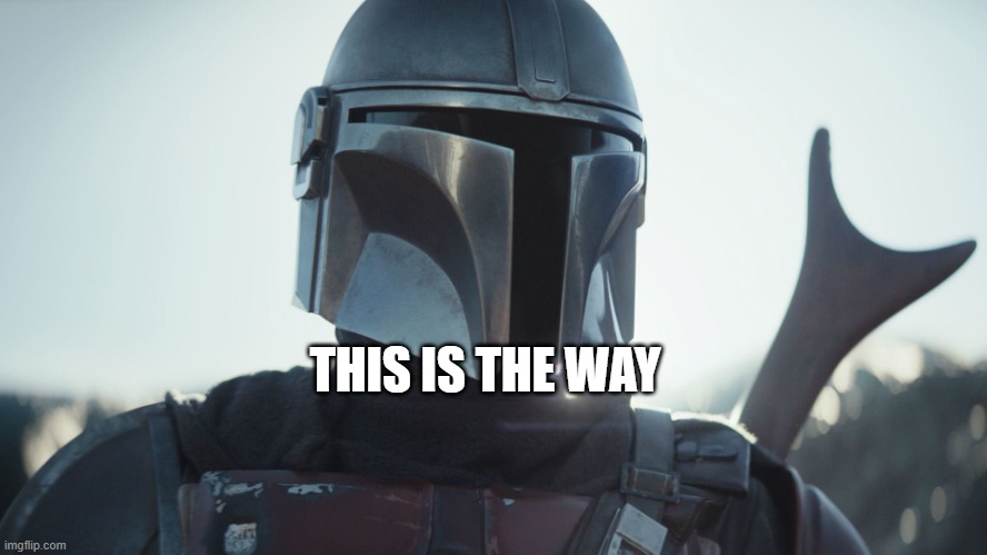 Mandalorian This is the Way | THIS IS THE WAY | image tagged in mandalorian this is the way | made w/ Imgflip meme maker