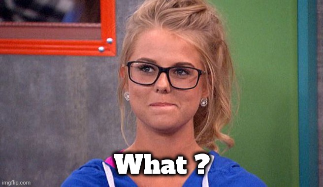 Nicole 's thinking | What ? | image tagged in nicole 's thinking | made w/ Imgflip meme maker