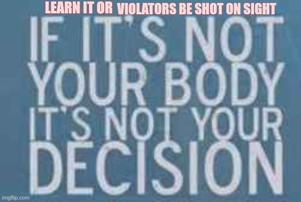 That is how it works | LEARN IT OR; VIOLATORS BE SHOT ON SIGHT | image tagged in reality | made w/ Imgflip meme maker