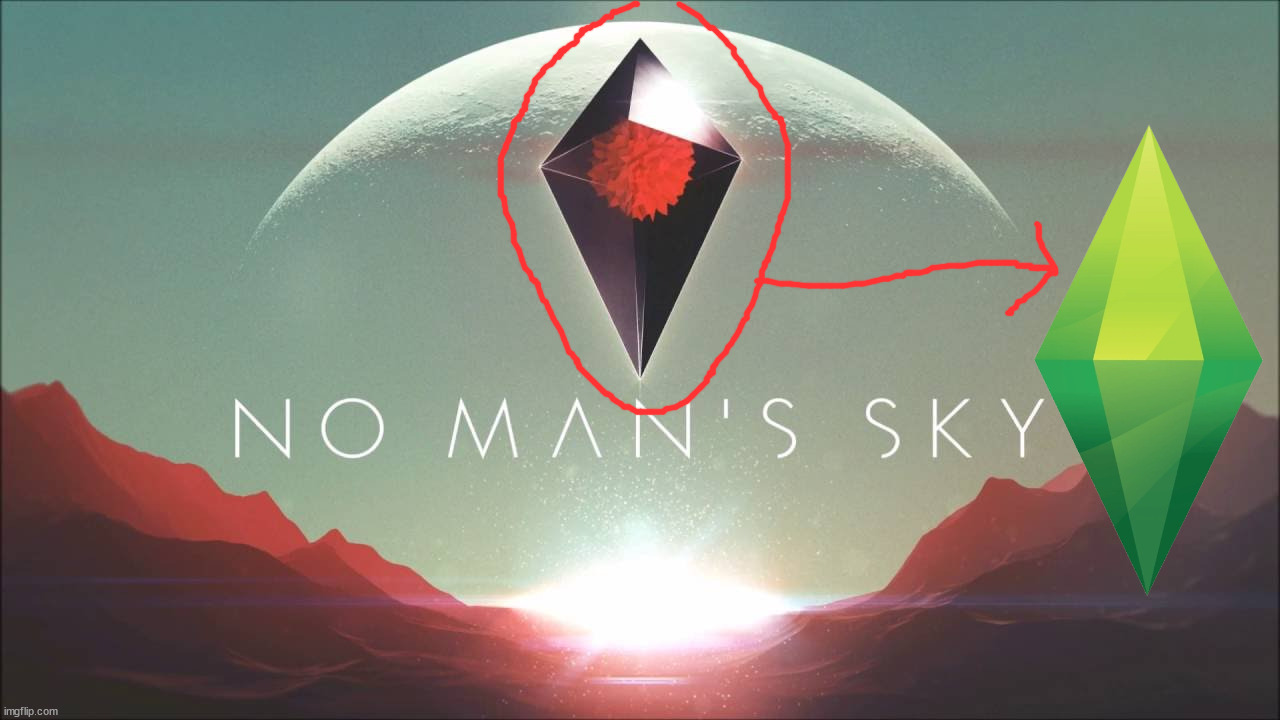 Is No Man's Sky just the Sims but evil | made w/ Imgflip meme maker