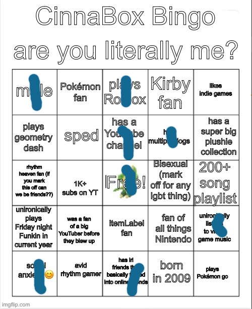 CinnaBox Bingo | image tagged in cinnabox bingo | made w/ Imgflip meme maker