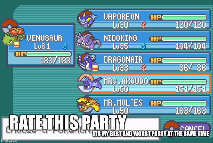 RATE THIS PARTY; ITS MY BEST AND WORST PARTY AT THE SAME TIME | made w/ Imgflip meme maker