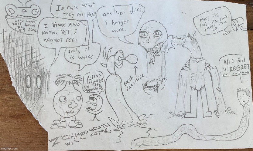 dumbass thing i drew last month | made w/ Imgflip meme maker