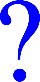 Blue question mark Blank Meme Template