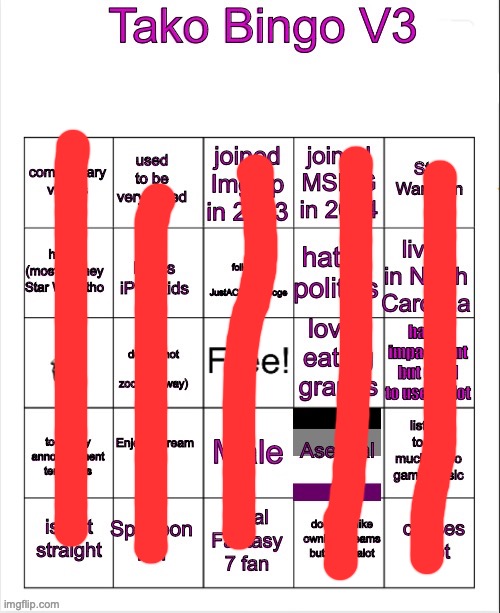 Tako Bingo V3 | image tagged in tako bingo v3 | made w/ Imgflip meme maker