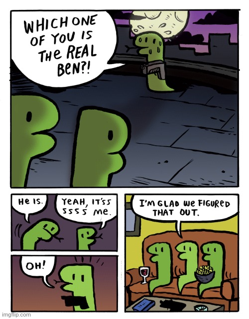 The real Ben | image tagged in ben,snakes,snake,comics,comics/cartoons,gun | made w/ Imgflip meme maker