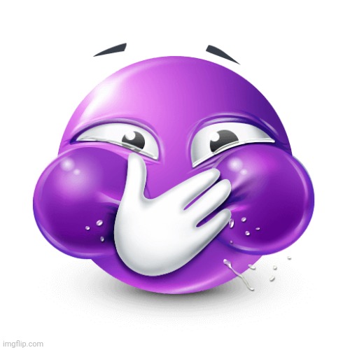 holding it in purple emoij | image tagged in holding it in purple emoij | made w/ Imgflip meme maker