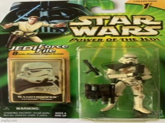 Star Wars Power Of The Jedi Sandtrooper action figure :) | image tagged in star wars,empire | made w/ Imgflip meme maker