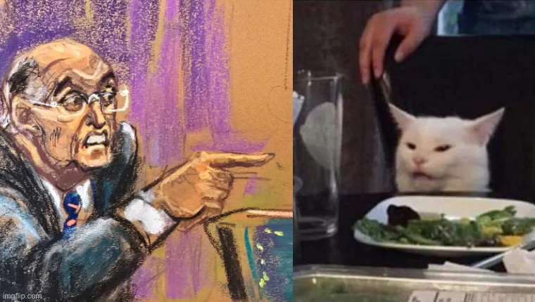Guliani Blaming on a Cat Blank Meme Template