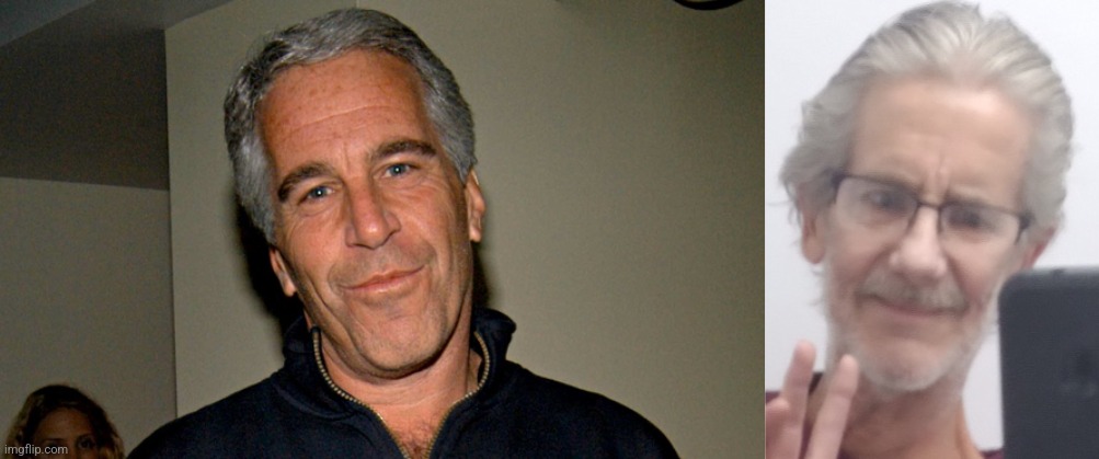 oh my god | image tagged in jeffrey epstein,walmart fitting room jeffrey | made w/ Imgflip meme maker