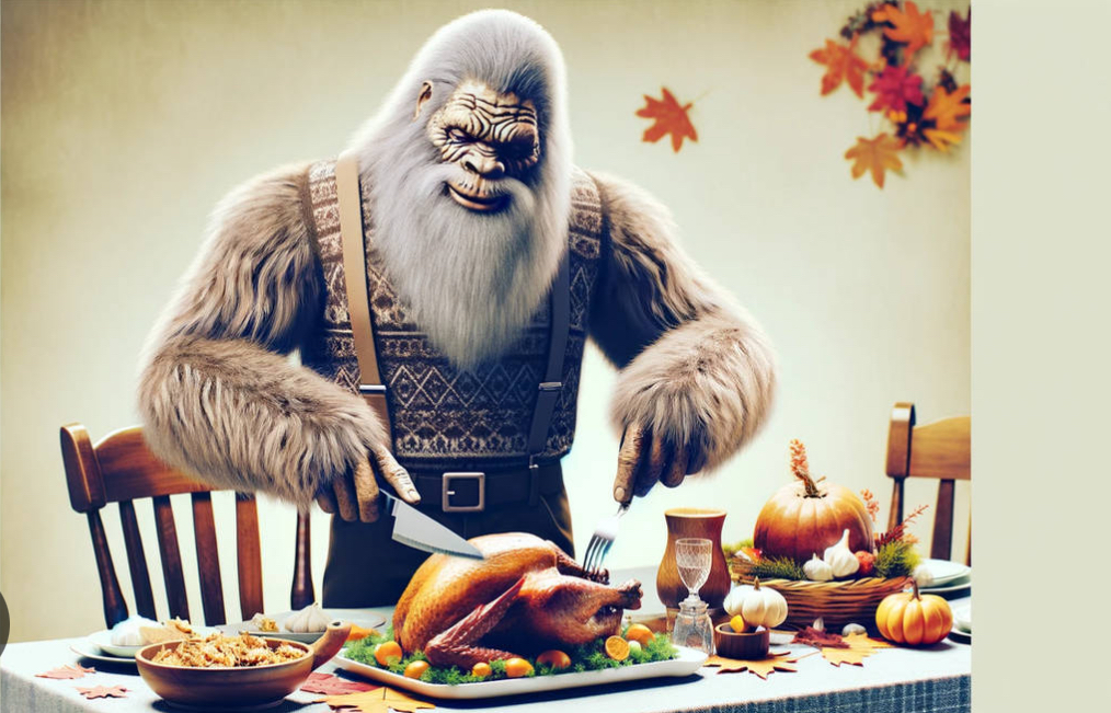 Bigfoot Turkey Blank Meme Template