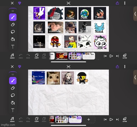 here’s basically every portrait so far for the tiermaker template | made w/ Imgflip meme maker