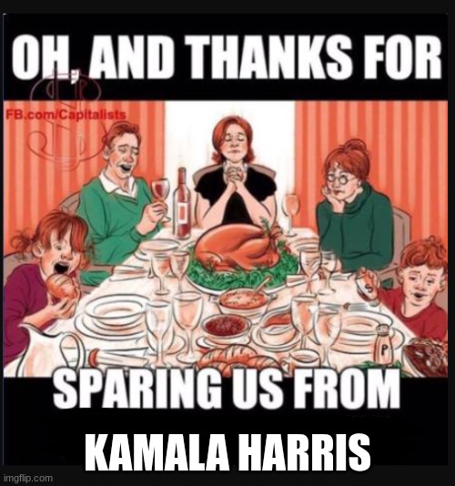 expression memes | KAMALA HARRIS | image tagged in thanksgiving / political | made w/ Imgflip meme maker