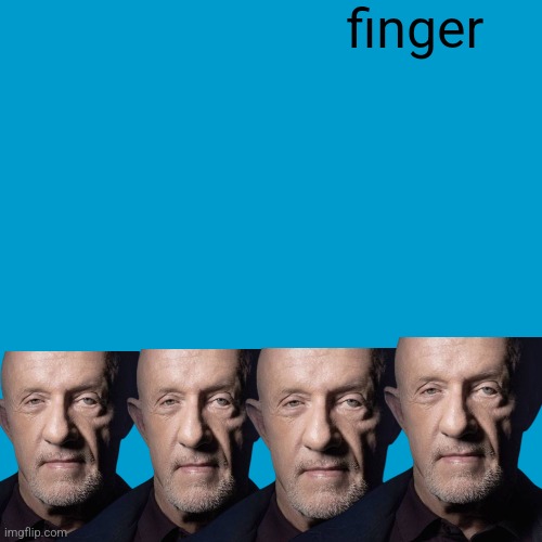 Blank Weezer blue album edit | finger | image tagged in blank weezer blue album edit,memes,waltuh,kid named,breaking bad,weezer | made w/ Imgflip meme maker