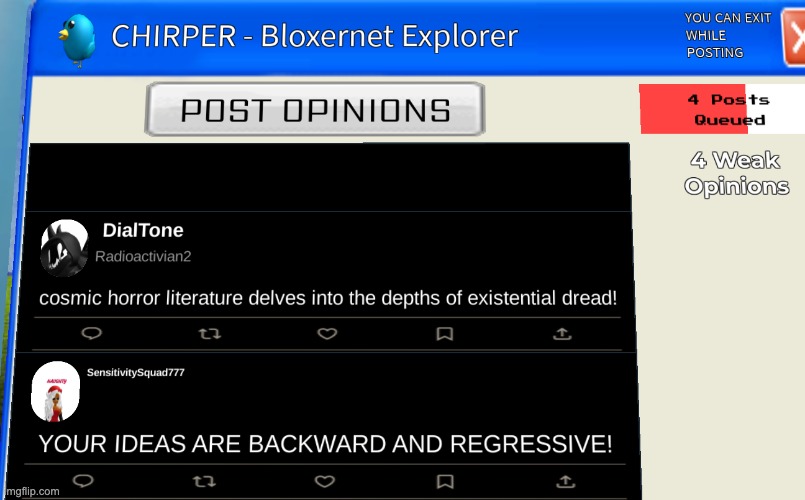 having an opinion is illegal | made w/ Imgflip meme maker