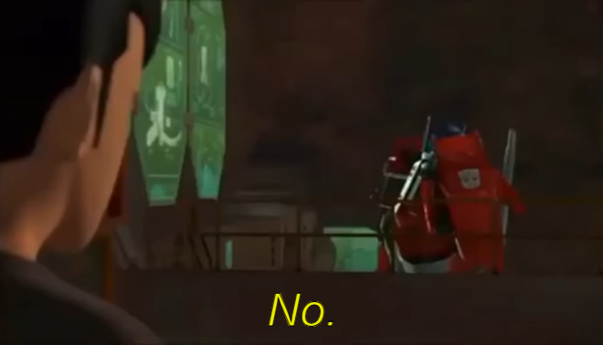 Optimus No Blank Meme Template