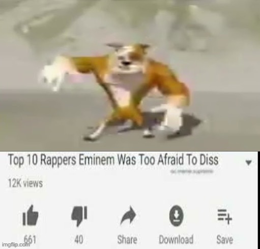 Top 10 Rappers Eminem Was Too Afraid To Diss | image tagged in top 10 rappers eminem was too afraid to diss | made w/ Imgflip meme maker