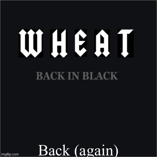 Wheatleys back in black | Back (again) | image tagged in wheatleys back in black | made w/ Imgflip meme maker