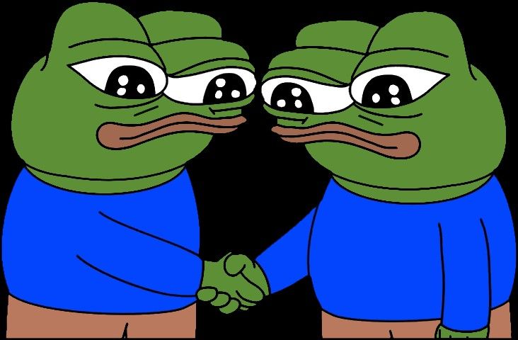 Pepe Handshake Blank Meme Template