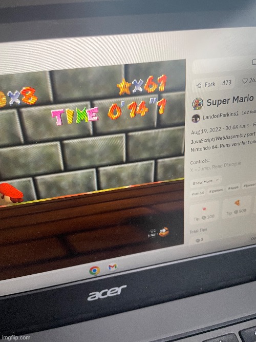 Quickest time in princess’s secret slide | image tagged in super mario 64 | made w/ Imgflip meme maker