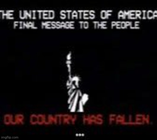 Our country has fallen | image tagged in our country has fallen | made w/ Imgflip meme maker