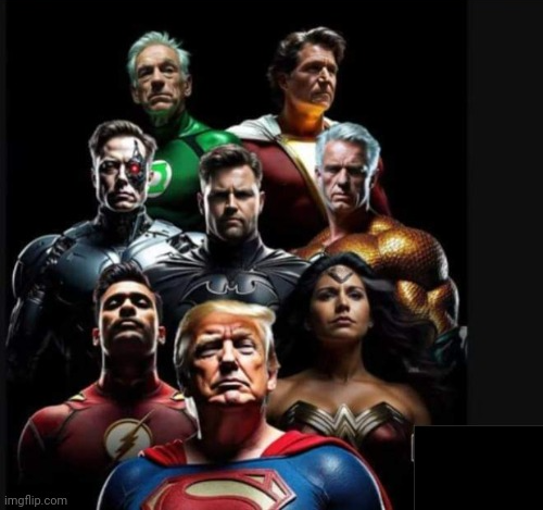 Trump Justice League Blank Meme Template