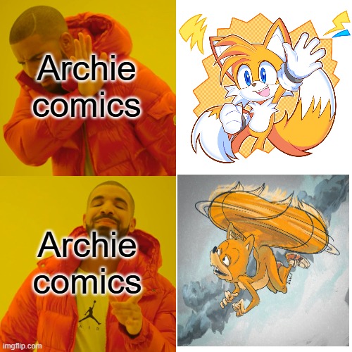 Acrhie comics be like | Archie comics; Archie comics | image tagged in memes,drake hotline bling | made w/ Imgflip meme maker