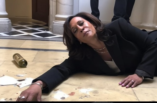 High Quality drunk kamala Blank Meme Template