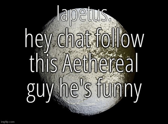 link in comments | hey chat follow this Aethereal guy he's funny | image tagged in silver announcement template 13 0 template | made w/ Imgflip meme maker