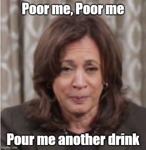 "My name is Kamala, and I'm a middle class Alcoholic" | Poor me, Poor me; Pour me another drink | image tagged in kamala pour me poor me aa meeting meme | made w/ Imgflip meme maker