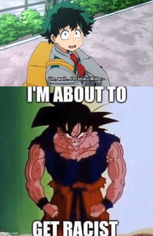 This crossover would be legit fire | image tagged in i'm about to get racist | made w/ Imgflip meme maker