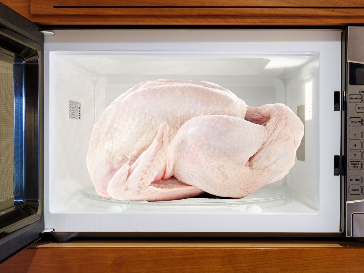 Turkey in microwave Blank Meme Template