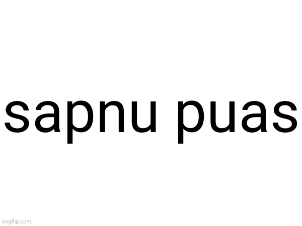 sapnu puas | made w/ Imgflip meme maker
