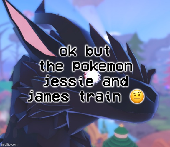 lickitung and weepinbell respectively | ok but the pokemon jessie and james train 🤨 | image tagged in i stared into the void and it stared back | made w/ Imgflip meme maker