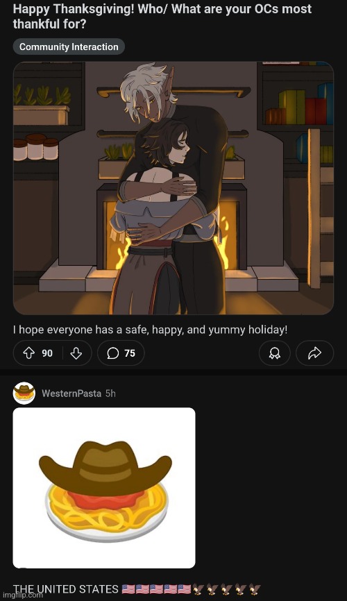 This guy's OC is spaghetti with a hat, I love it so much | made w/ Imgflip meme maker