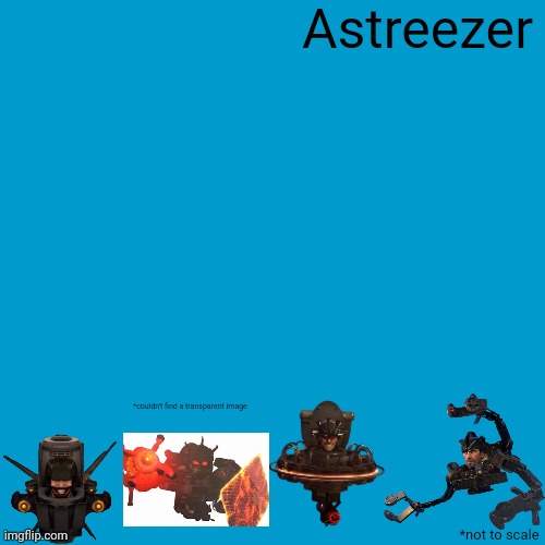Inspired by spino's post | Astreezer; *couldn't find a transparent image; *not to scale | image tagged in blank weezer blue album edit | made w/ Imgflip meme maker