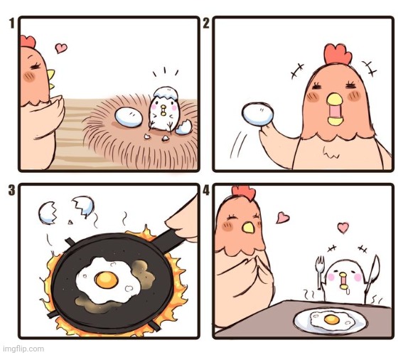 Egg | image tagged in egg,eggs,sunny side up,comics,comics/cartoons,chick | made w/ Imgflip meme maker