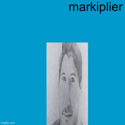 Blank Weezer blue album edit | markiplier | image tagged in blank weezer blue album edit | made w/ Imgflip meme maker