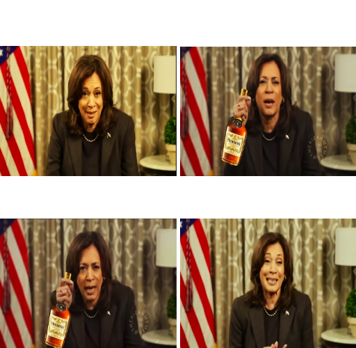 Trump drove Kamala to binge drink Blank Meme Template