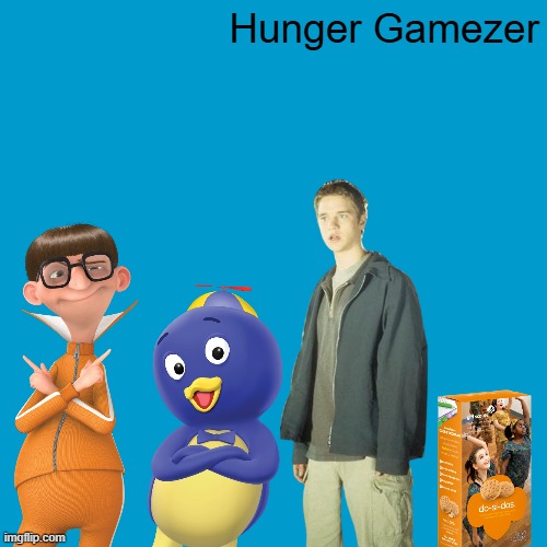 Blank Weezer blue album edit | Hunger Gamezer | image tagged in blank weezer blue album edit | made w/ Imgflip meme maker