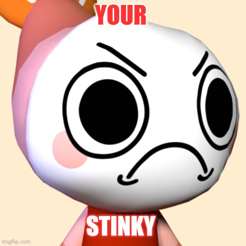 Yez...Ur Da Stinky One There Shrimpo! | YOUR; STINKY | image tagged in shrimpo,ur stinky,stinky shrimp,smelly shrimpy,sniffs smelly,dandy's world | made w/ Imgflip meme maker