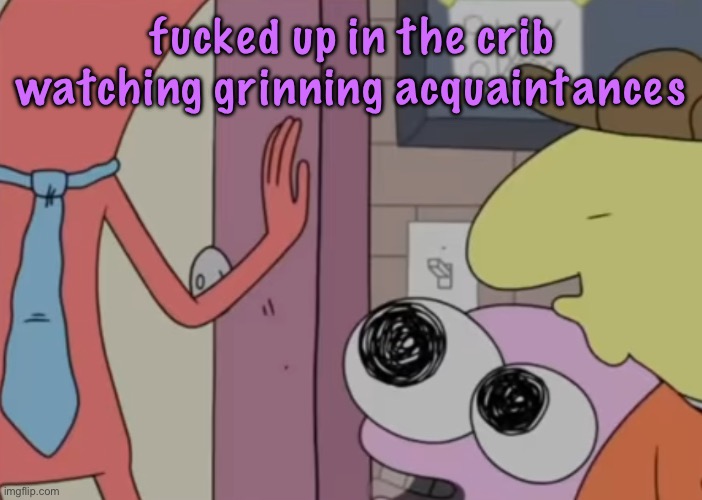 Charlie x pim real | fucked up in the crib watching grinning acquaintances | image tagged in charlie x pim real,cinnabox announcement | made w/ Imgflip meme maker