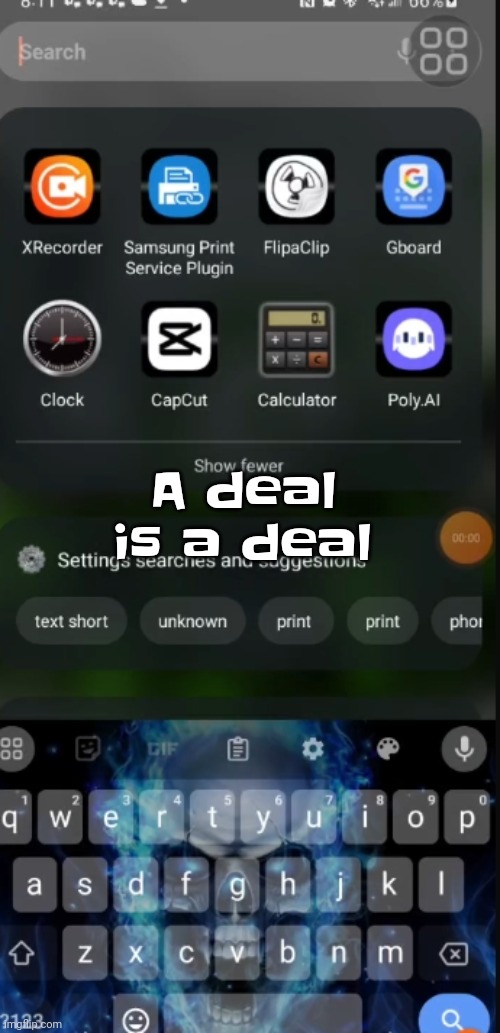 A deal is a deal | made w/ Imgflip meme maker