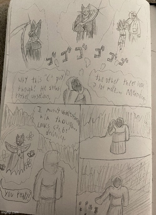 Fourth comic page | image tagged in csvdnbsc,comics | made w/ Imgflip meme maker