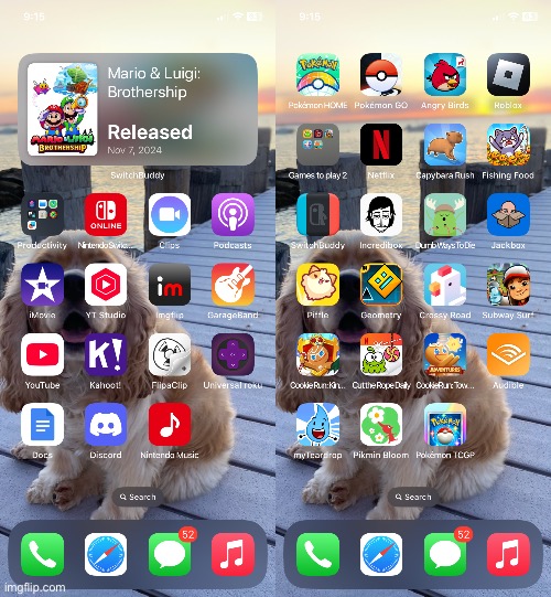 Phone home screen reveal | made w/ Imgflip meme maker