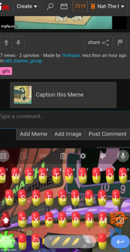 Just keep in mind that what I'm typing, no matter how freaky or chill, I'm using the osmosis keyboard | made w/ Imgflip meme maker