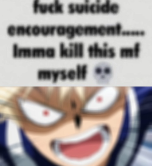 bakugou finna kill this mf himself Blank Meme Template